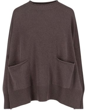 Ma'ry'ya Front-Pockets Jumper - Brown