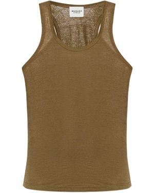 Isabel Marant Thea crew neck tank top - Verde