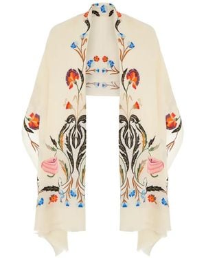 Temperley London Embroidered Scarf - White