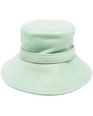 Alberta Ferretti Logo Plaque Bucket Bag - Green