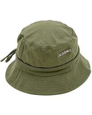 Jacquemus Gadjo Logo-plaque Bucket Hat - グリーン