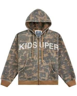 Kidsuper Face Camo Hoodie - Natural
