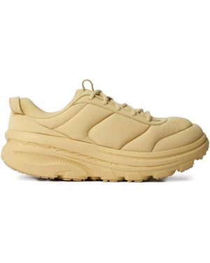 Hoka One One Bondi quilted lace-up sneakers - Natur