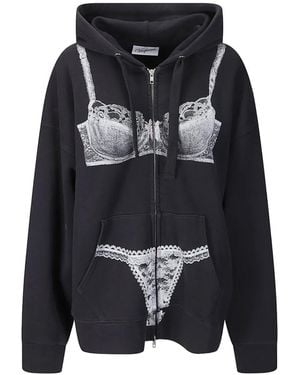 VAQUERA Tromp L'Oiel Zip-Up Hoodie - Black