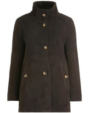Betty Barclay High-Neck Bouclé Jacket - Black
