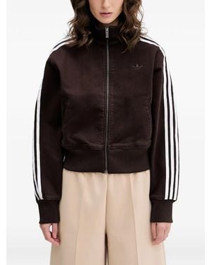 adidas Chaqueta Firebird Con Logo Bordado - Negro