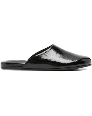 Ancient Greek Sandals The Slipper Mules - Black