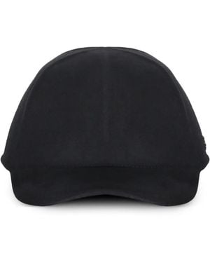 ZEGNA Casquette À Plaque Logo - Black