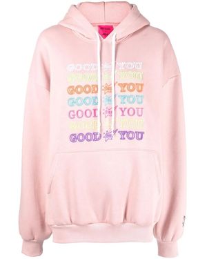 BAPY BY *A BATHING APE® Hoodie Mit Slogan-Stickerei - Pink