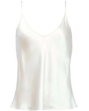 L'Agence Lexi V-Neck Tank Top - White