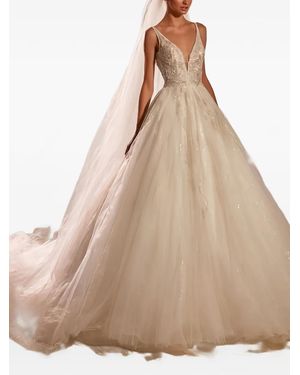 Millanova Shirley Sequin-Embellished Gown - Natural