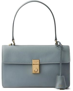 Prada Borsa A Spalla Media - Blu