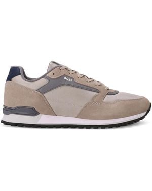 BOSS Panelled Trainers - Natural