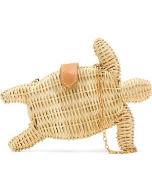 Poolside Tortoise Clutch Bag - Metallic