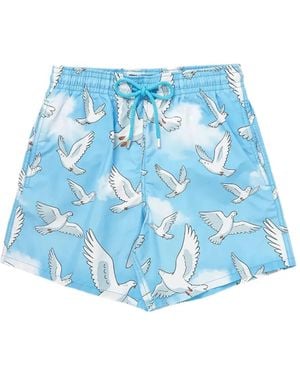 Vilebrequin Costume Da Bagno Moorea Con Stampa - Blu