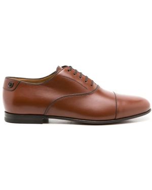 Ferragamo アーモンドトゥ レザーシューズ - ブラウン