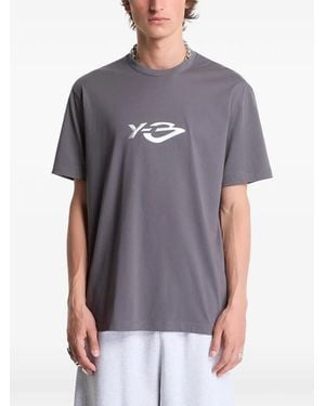 Y-3 Liquid Logo T-Shirt - Grigio