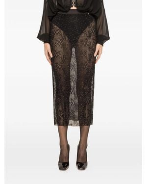 Nissa Lace Maxi Skirt - Black
