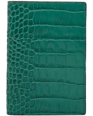 Smythson Mara Passport Cover - Green