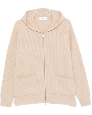 Lardini Hooded Cardigan - ナチュラル