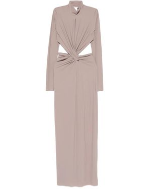 Amazuìn Cut-Out Maxi Dress - Natural