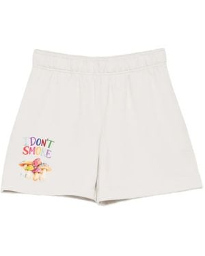 Melt Short À Imprimé Graphique - White