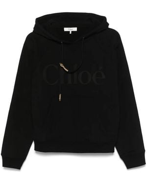 Chloé Generous Logo パーカー - ブラック