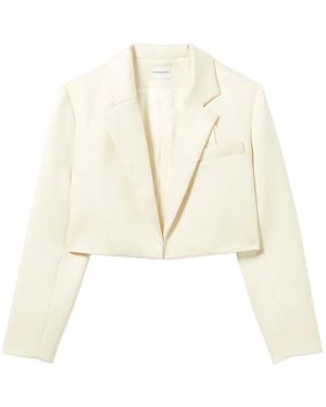 Claudie Pierlot Cropped-Blazer Mit Taschen - Weiß