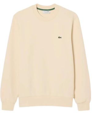Lacoste Classic Fit Fleece Sweatshirt - Natural