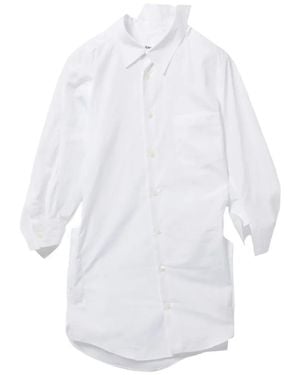 Junya Watanabe Crop Asymetrical Shirt - White