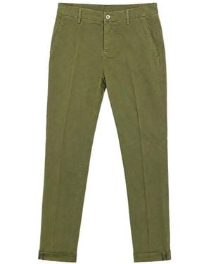 Mason's Pantalones Cargo Rectos Torino - Verde