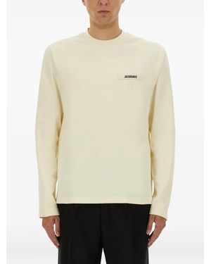 Jacquemus The Gros Grain Long-Sleeve T-Shirt - Natural