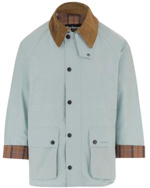 Barbour Corduroy Collar Check Trim Blazer - Blue