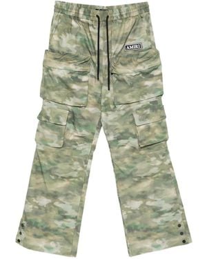Amiri Camo-Print Cargo Pants - Green