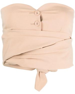 Philosophy Di Lorenzo Serafini Wrap-Around Bustier Top - Natural