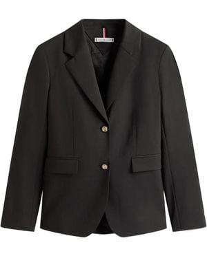 Tommy Hilfiger ボタン ジャケット - ブラック
