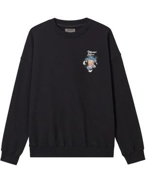 Musium Div. Sweatshirt Mit Van-Gogh-Stickerei - Schwarz