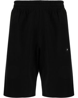 Off-White c/o Virgil Abloh Wave Diag-print Track Shorts - Black
