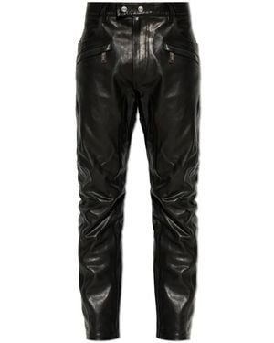 DSquared² Leather Pants - Black