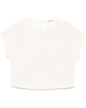 Moncler Tweed T-Shirt - White