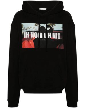 ih nom uh nit Hoodie Mit Logo-Print - Schwarz