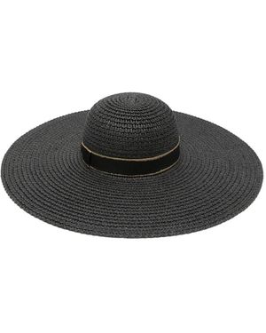Borsalino Marlene Straw Hat - Black