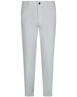 Incotex Slim-Fit Twill Trousers - Grey