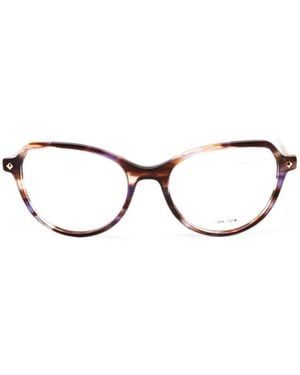 Police Cat-Eye Glasses - Natural