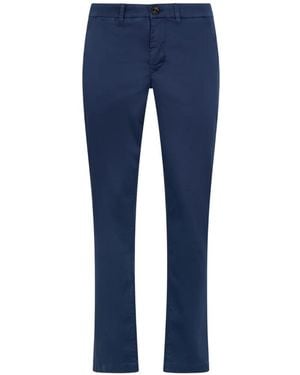 Moorer Welt-Pockets Trousers - Blue