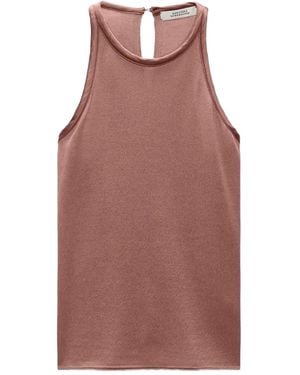 Dorothee Schumacher コントラストトリム ニットトップ - レッド