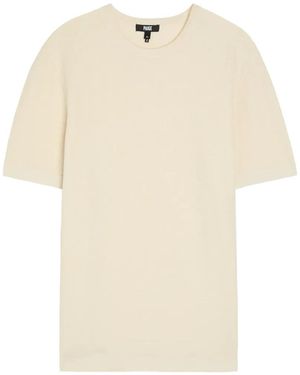 PAIGE Brimmer Textured-Knit T-Shirt - Natural