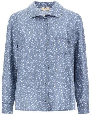 Herno Printed Silk Shirt - Blue