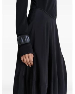 Lemaire X Carlos Peñafiel Leather Cuff Bracelet - Black