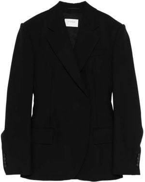 Sportmax Spxgufo Double-Breasted Blazer - Black